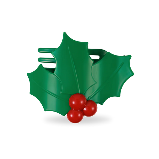Teleties 'Holly Leaves' Flat Hair Clip