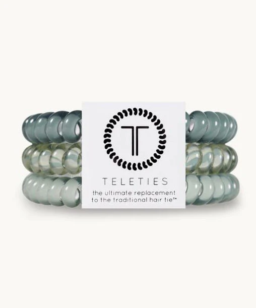 Teleties 'Sage Swirl' Small 3PK