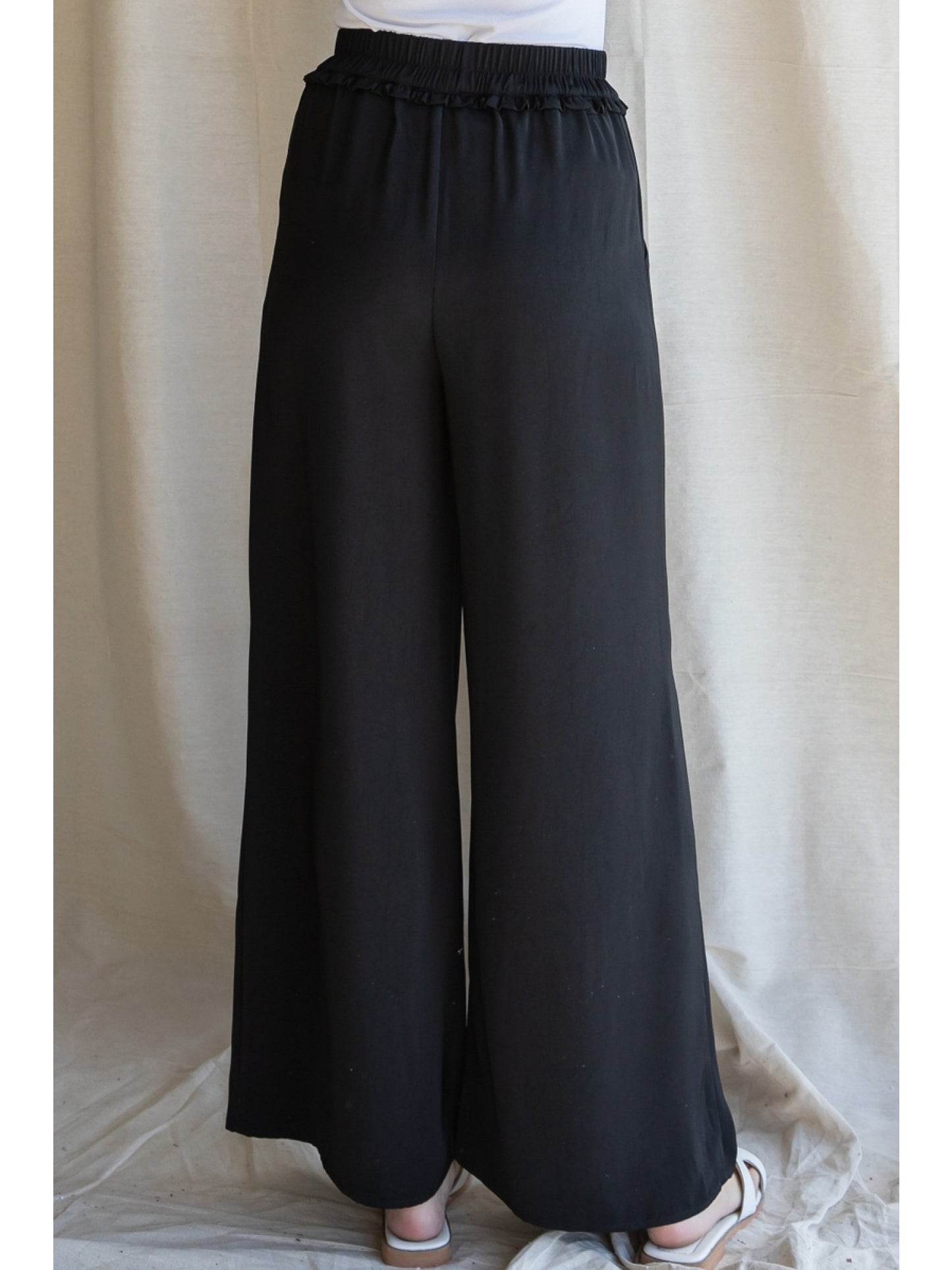 Black Drawstring Pants w/ Pockets