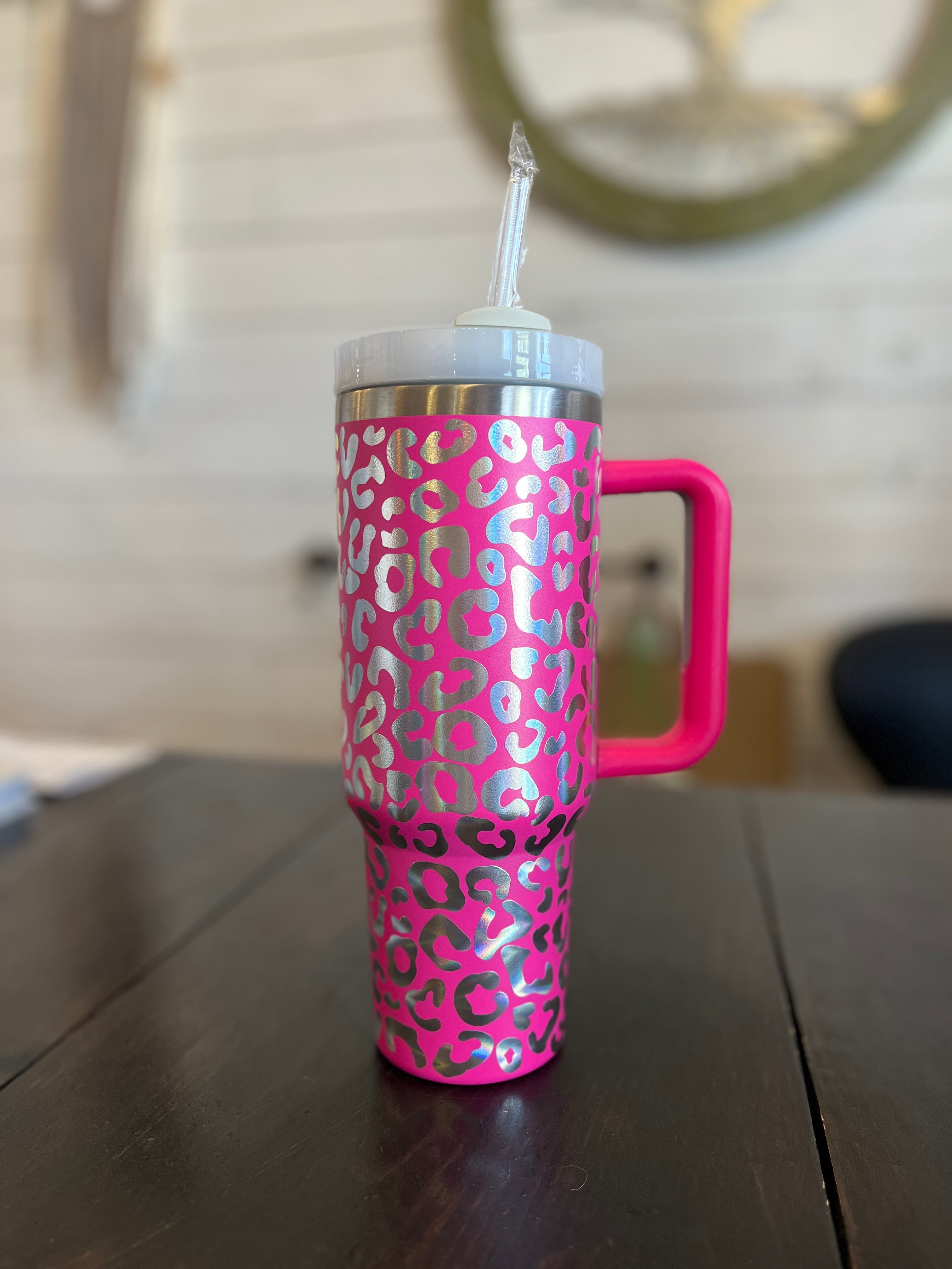 Polka Dot for Days on 40 oz Quencher Inspired Stainless Steel Tumbler