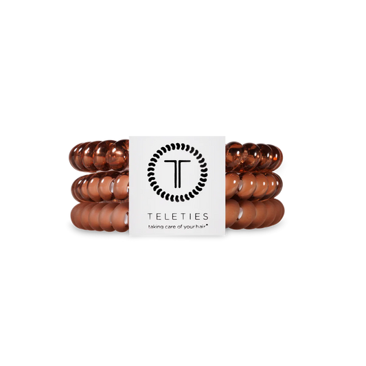 Teleties 'Mocha Mousse' Small 3PK