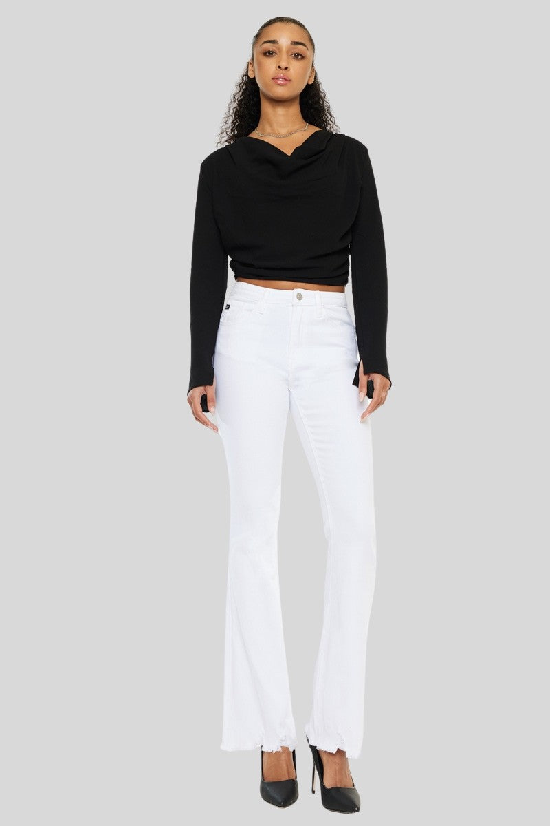 KanCan White High Rise Bootcut