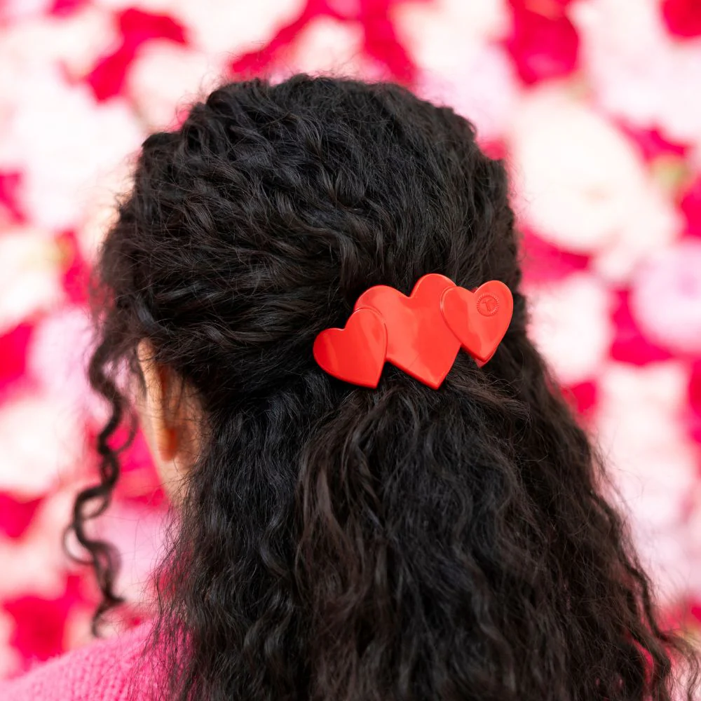 Teleties 'Heart to Heart' Small Flat Hair Clip