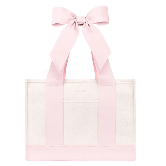 Case-Mate Canvas Tote Bag - Ballet Pink Bow