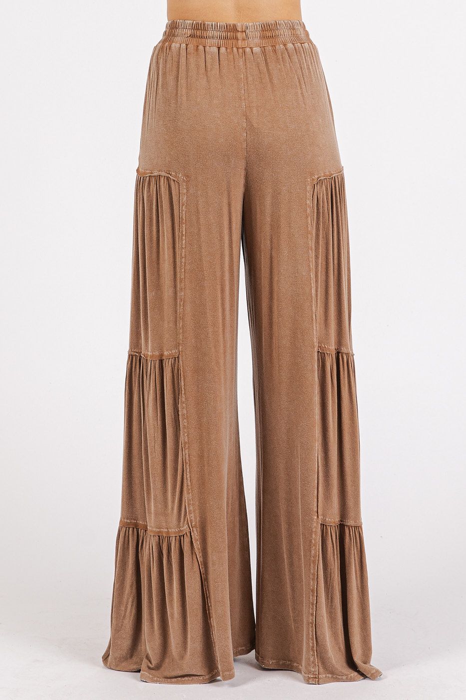 Mineral Washed, Wide Leg Drawstring Pants