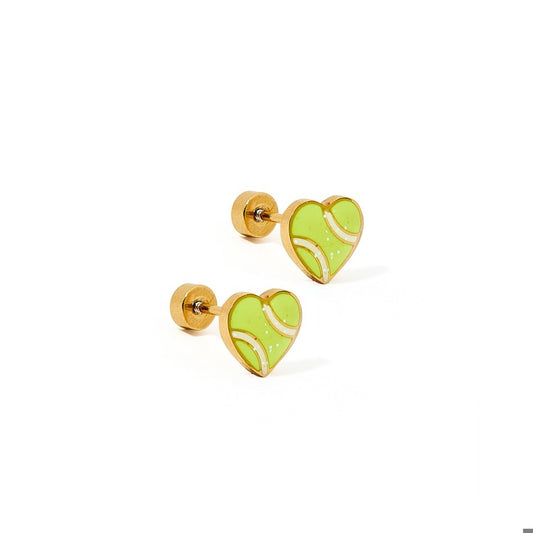 LINNY CO Screwback Stud Earrings - Tennis