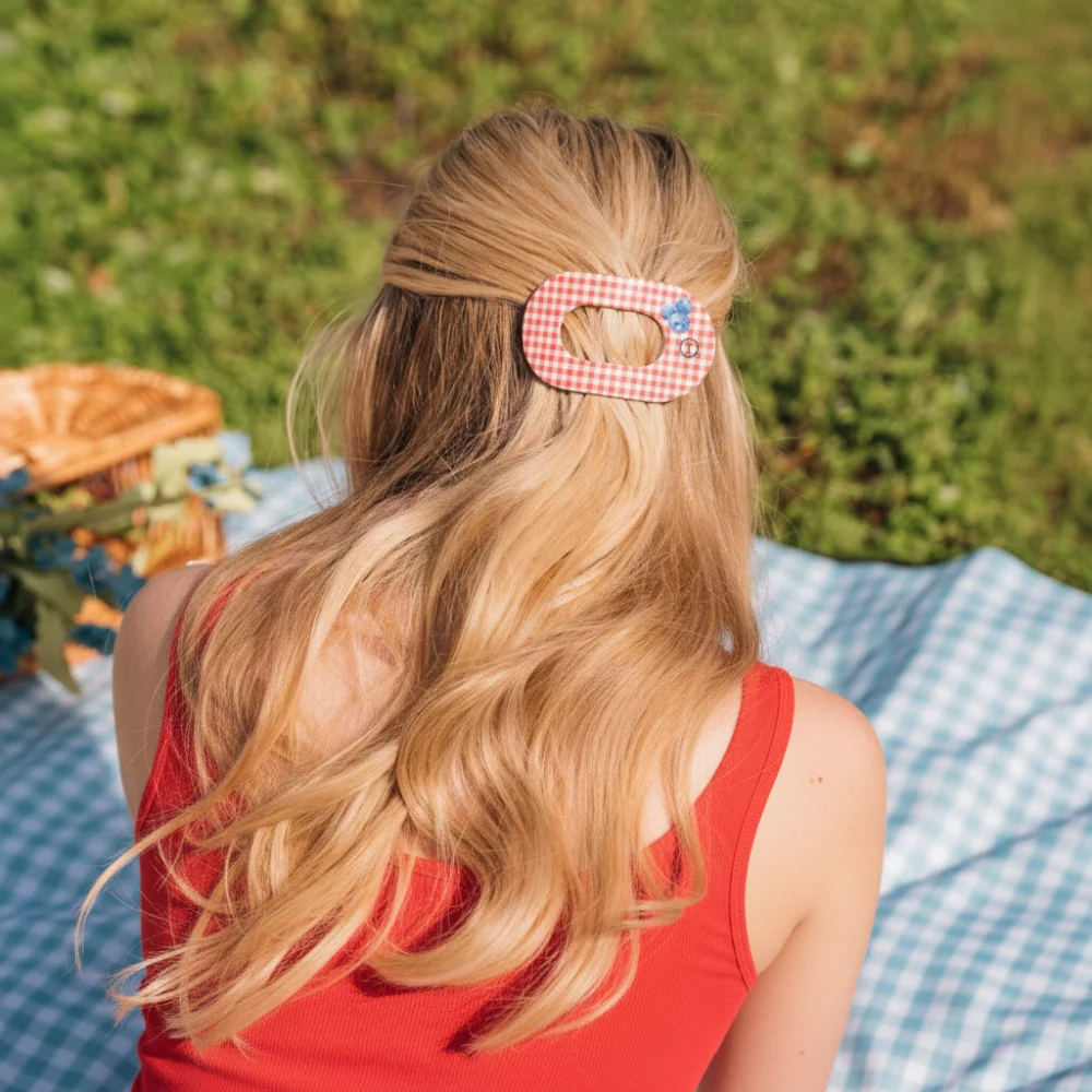 Teleties 'Blueberry Farms' Flat Hair Clip