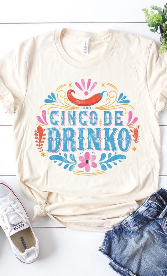 Ivory 'Cinco De Drinko' T-Shirt
