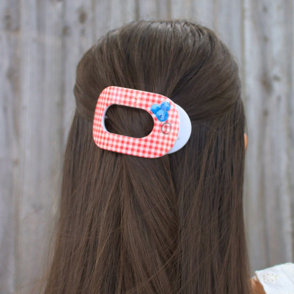 Teleties 'Blueberry Farms' Flat Hair Clip