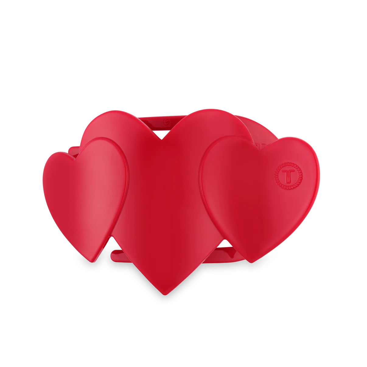 Teleties 'Heart to Heart' Medium Flat Hair Clip