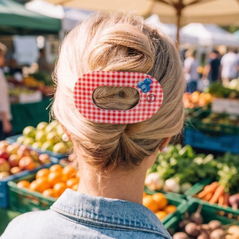 Teleties 'Blueberry Farms' Flat Hair Clip