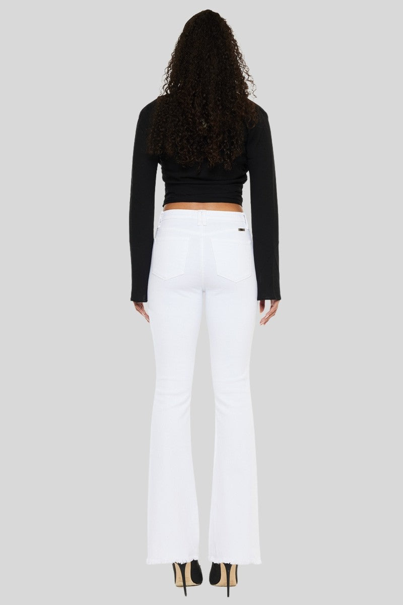 KanCan White High Rise Bootcut