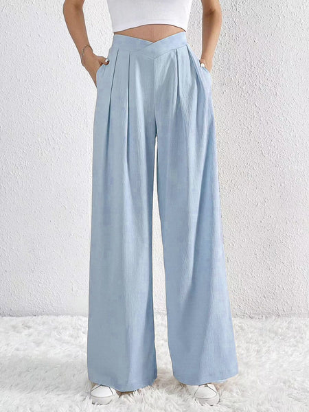 パンツ PALM ANGELS Women Flare Pants PWYA025F22DEN0014040 Blue Velour Flare Pants
