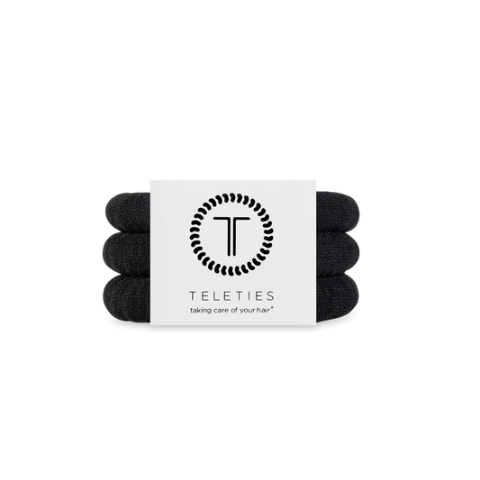 Teleties 'Jet Black' Nylon Small 3PK