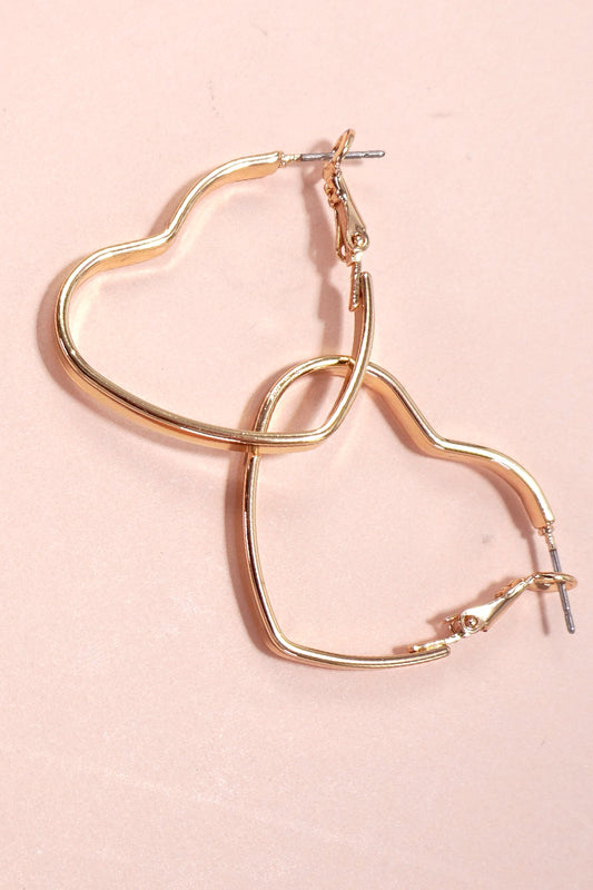 Heart Hoop Earrings