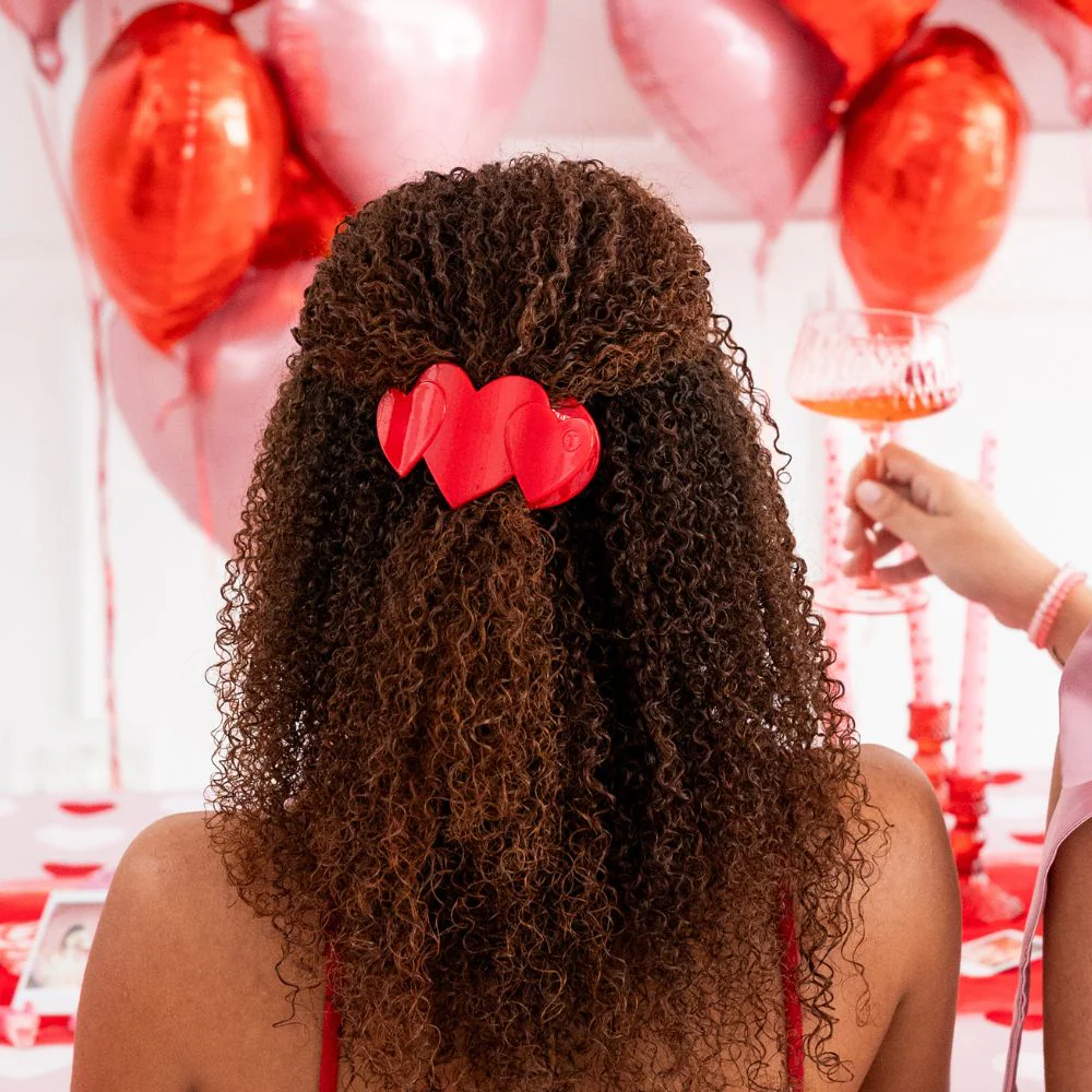 Teleties 'Heart to Heart' Medium Flat Hair Clip